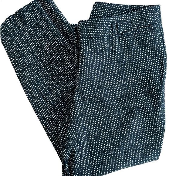 Dalia Collection cotton blend black/cream patterned pants, size 6 - Picture 5 of 6